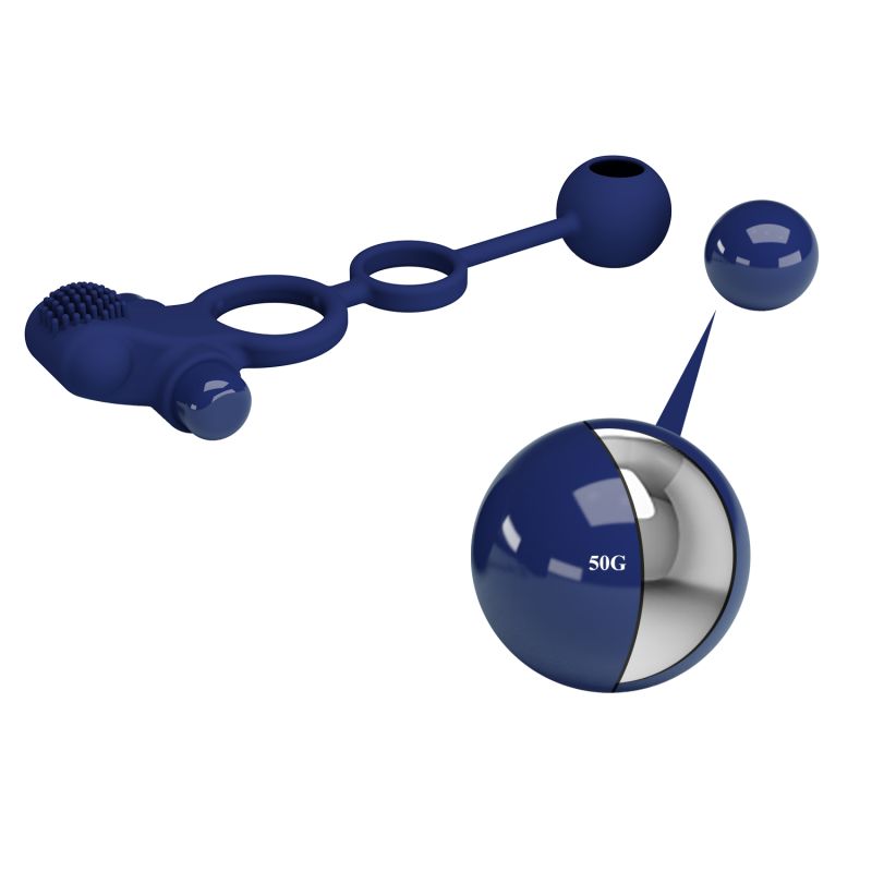 Remington Vibrating Penis Sleeve (Navy Blue)