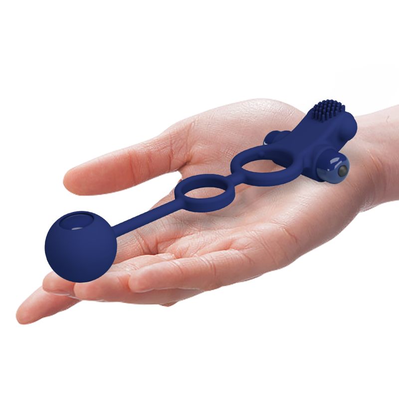 Remington Vibrating Penis Sleeve (Navy Blue)