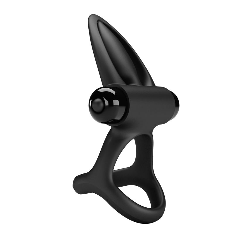 Vibration Cock Ring - Pretty Love (Black)