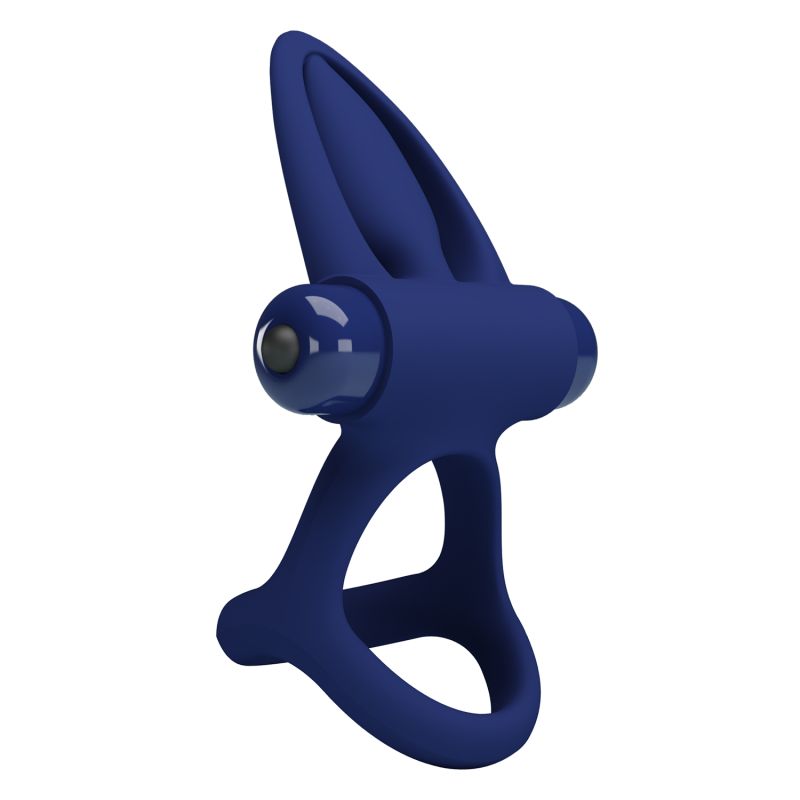Mat Vibrating Cock Ring (Navy Blue)