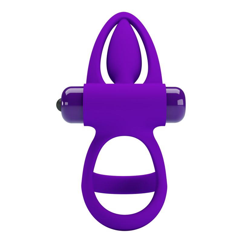 Vibration Cock Ring - Pretty Love (Purple)