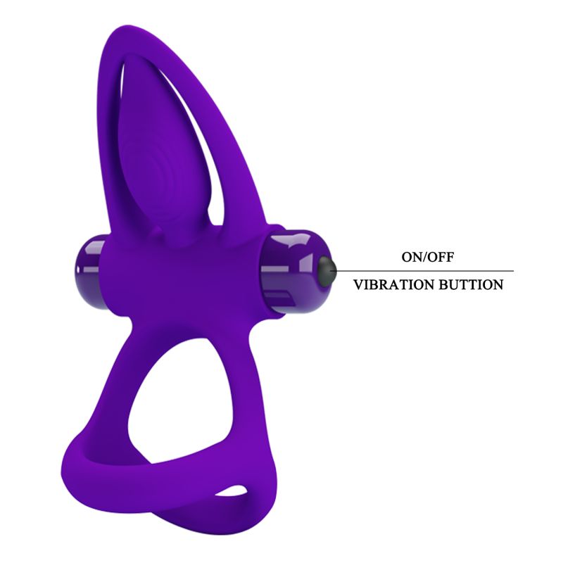 Vibration Cock Ring - Pretty Love (Purple)