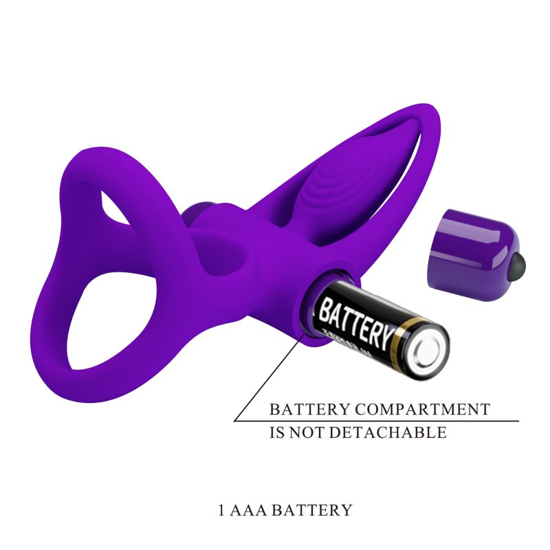 Vibration Cock Ring - Pretty Love (Purple)