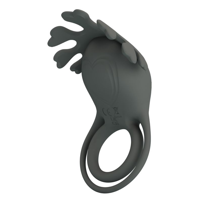 Ruben 7 Function Vibrating Cock Ring (Grey)