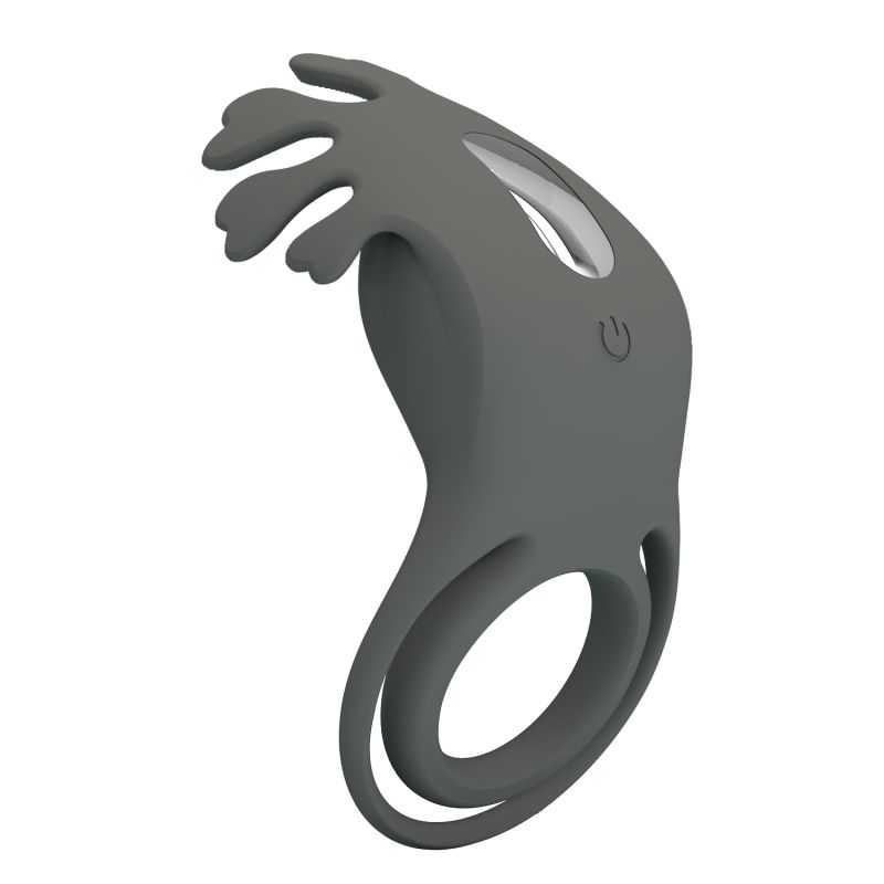Ruben 7 Function Vibrating Cock Ring (Grey)