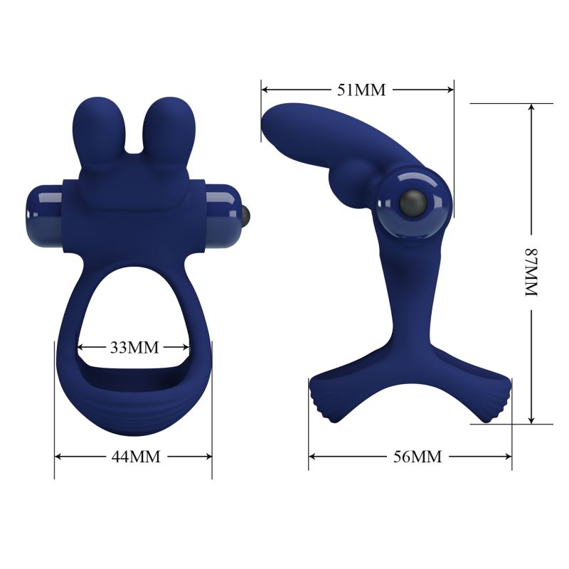 Francisco Cock Ring (Navy Blue)