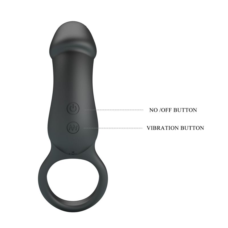 Super Power Trae Egg Bullet / Cock Ring (Black)
