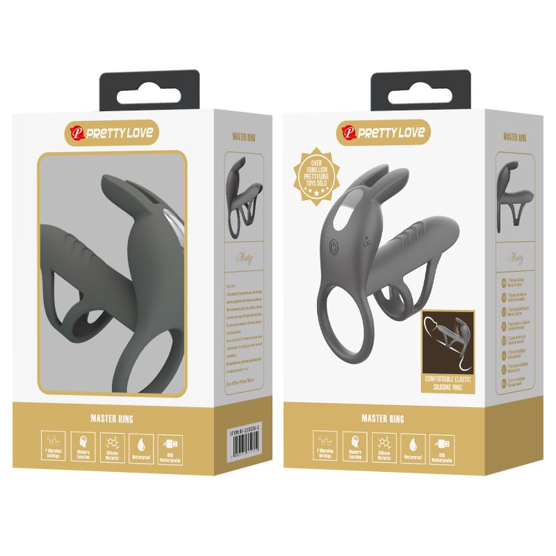 Matty Cock Sleeve & Clitoral Stimulator (Grey)
