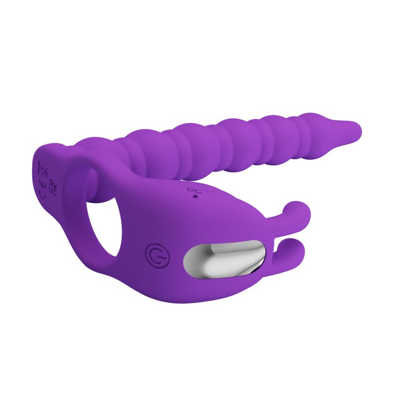 Blackney Vibrating Cock Ring (Purple)