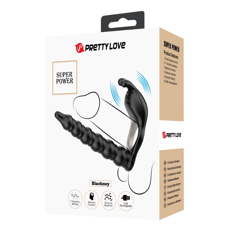 Blackney Vibrating Cock Ring (Black)