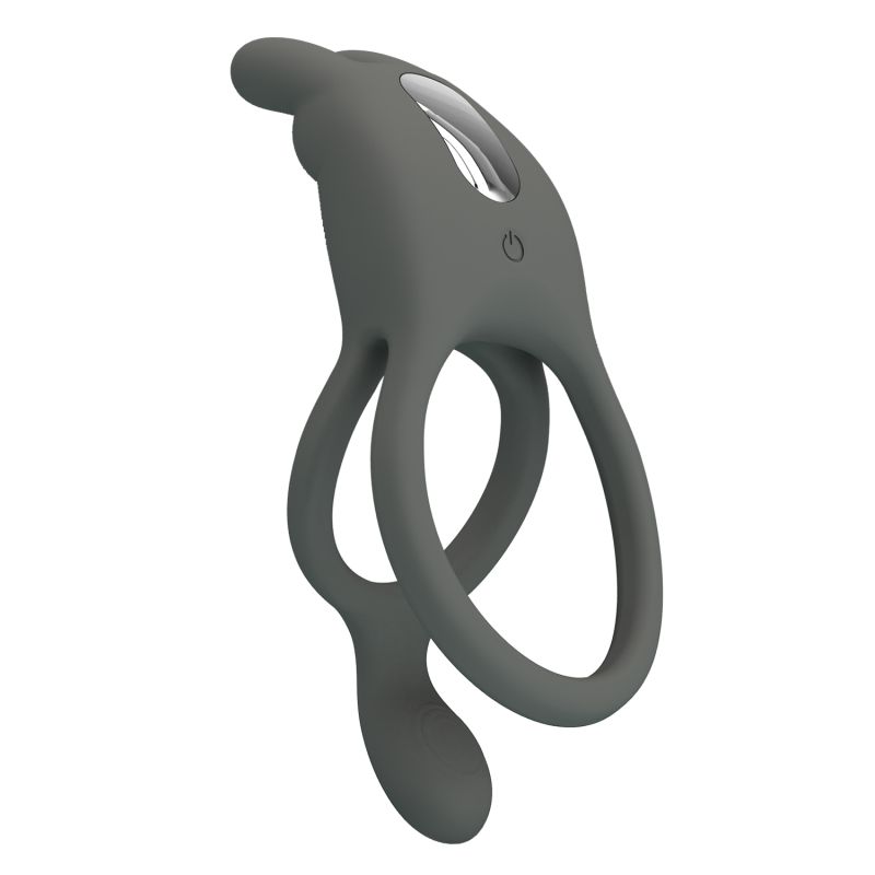 Seth Vibrating Cock Ring (Grey)