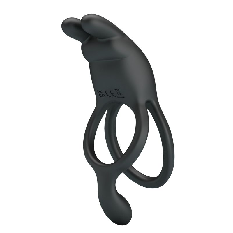 Seth Vibrating Cock Ring (Black)