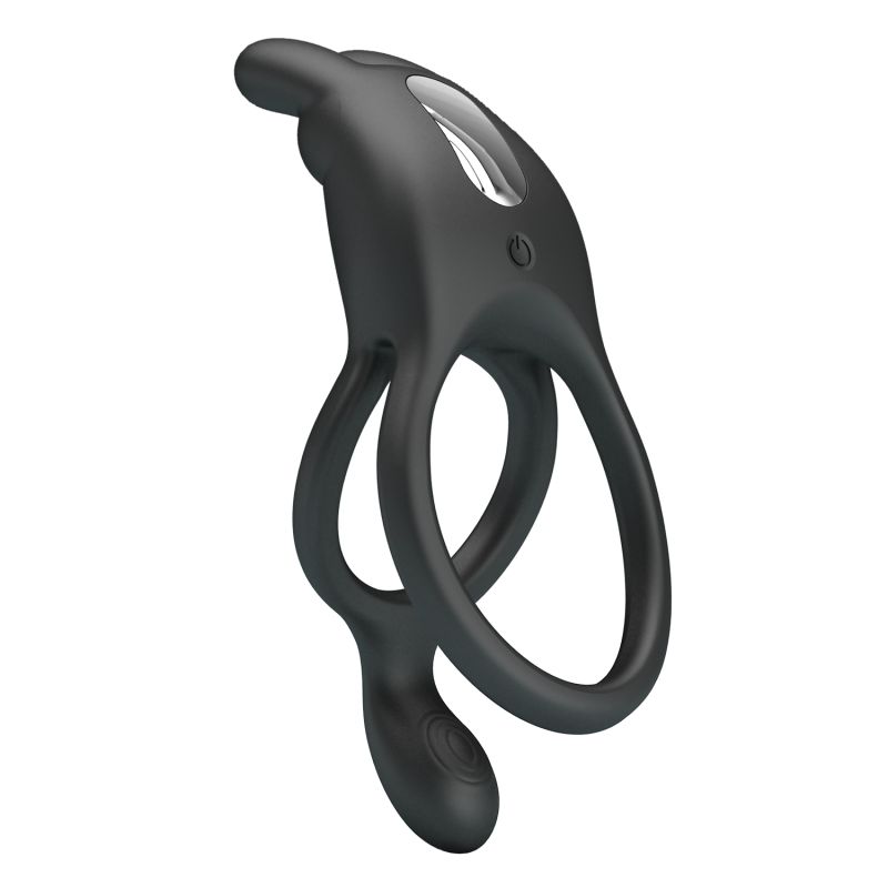 Seth Vibrating Cock Ring (Black)