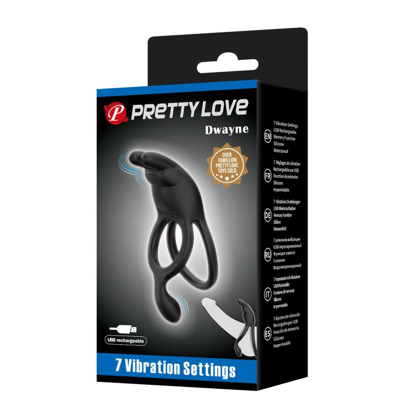 Seth Vibrating Cock Ring (Black)