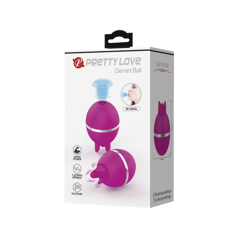 Gemini Ball Sucking and Licking Vibrator