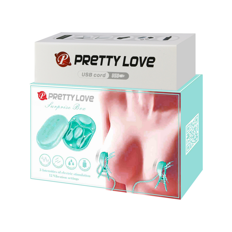 Surprise Box - Nipple Clamps - Pretty Love (Baby Blue)
