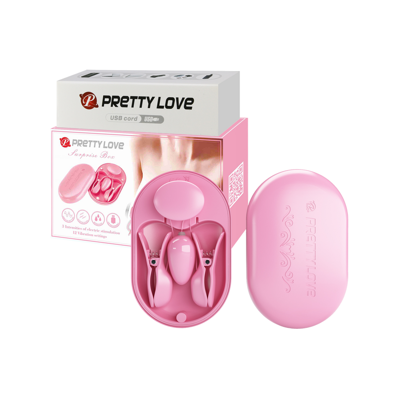 Surprise Box - Nipple Clamps - Pretty Love (Pink)