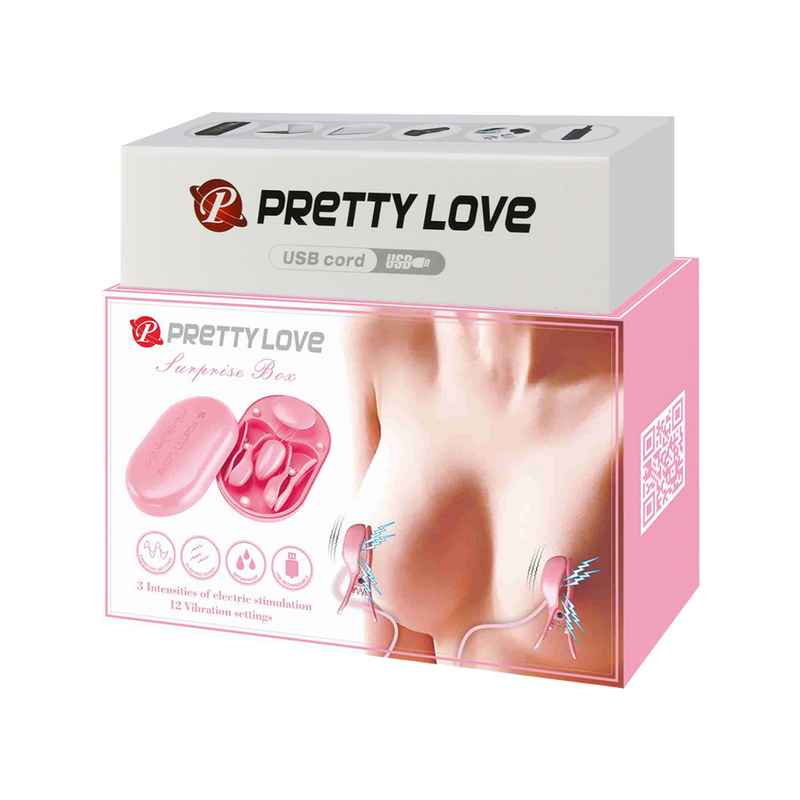 Surprise Box - Nipple Clamps - Pretty Love (Pink)