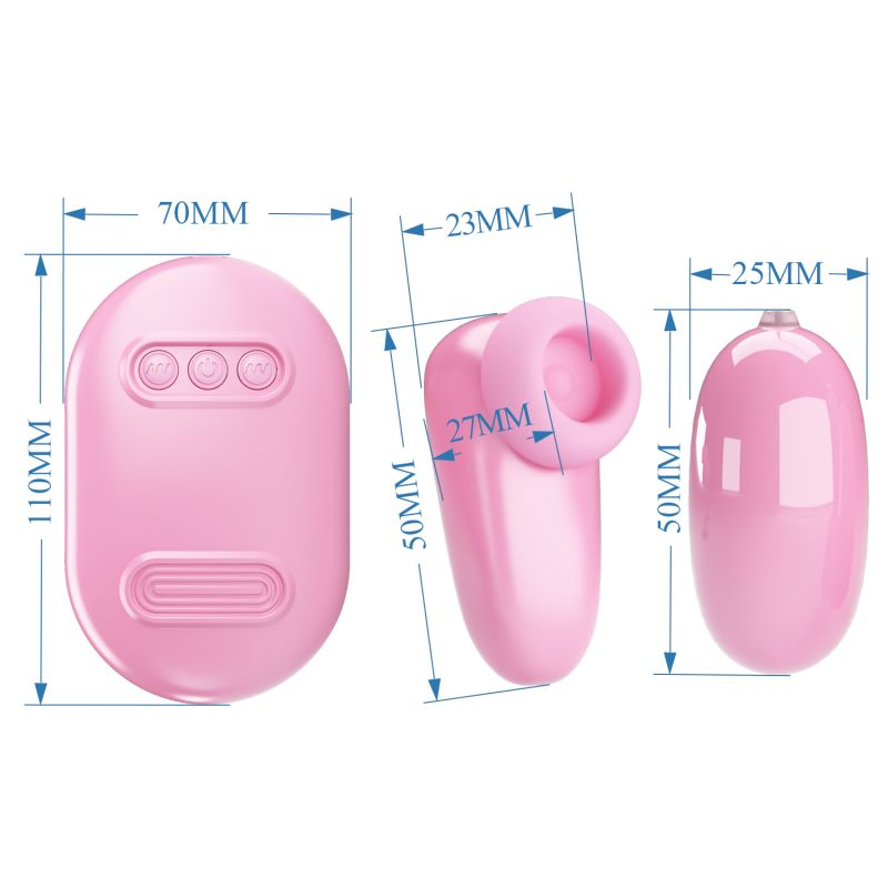 Magic Box - Tapping Stimulator & Vibrating Egg (Pink)