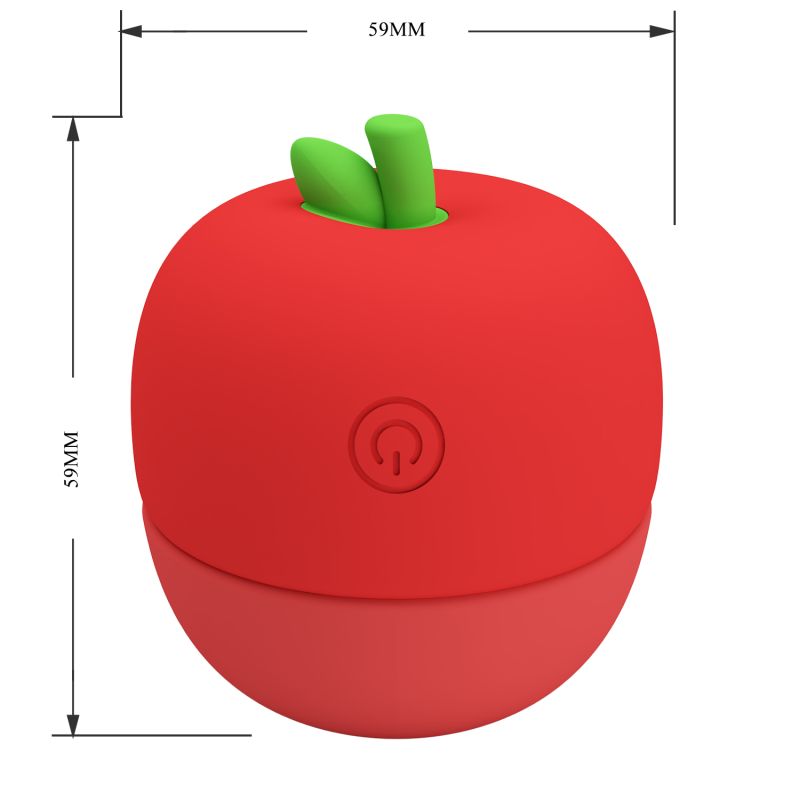 Apple Secret Clitoral Stimulator (Red)