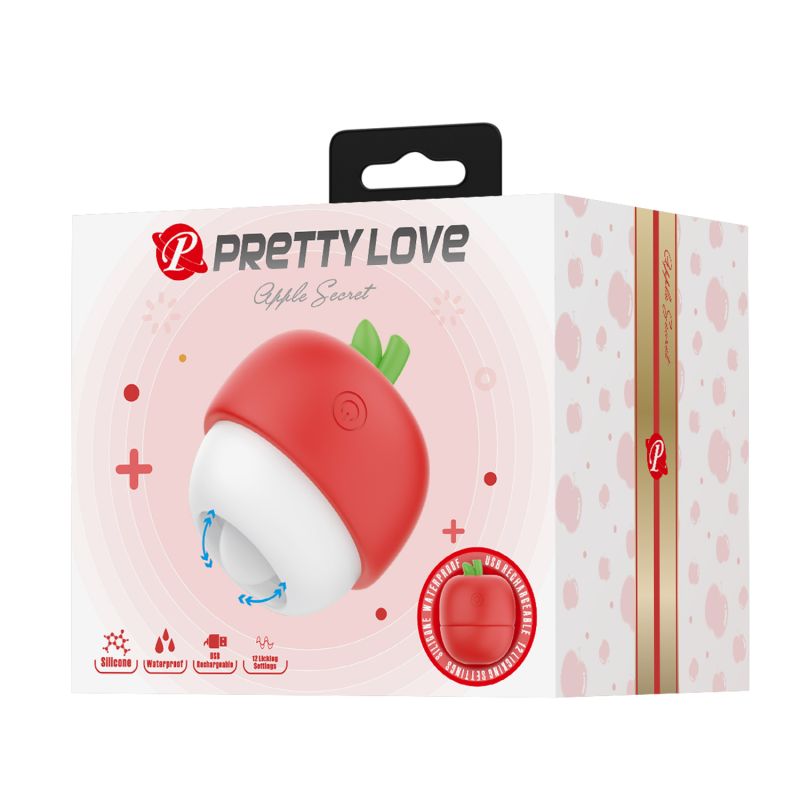 Apple Secret Clitoral Stimulator (Red)