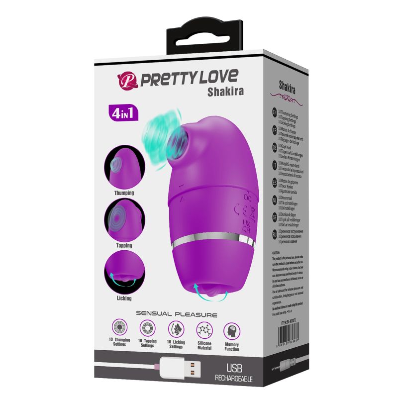 Thumping Shakira 4in1 Vibrator - Pretty Love