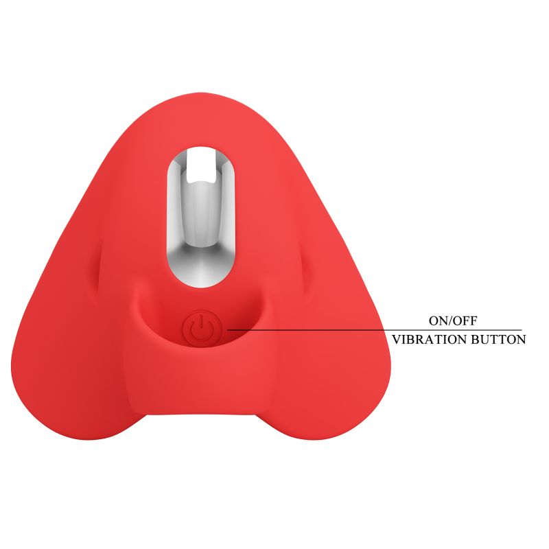 Carnation Finger Vibrator (Red)