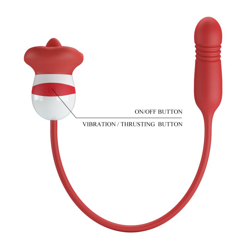 Ashlynn Vibrator (Red / White)