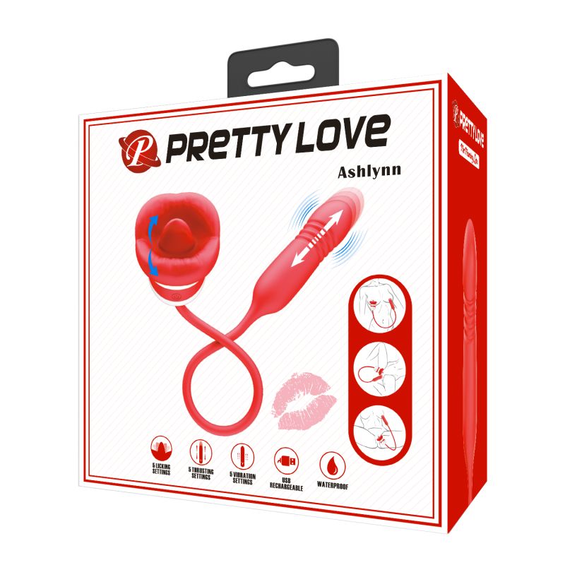 Ashlynn Vibrator (Red / White)
