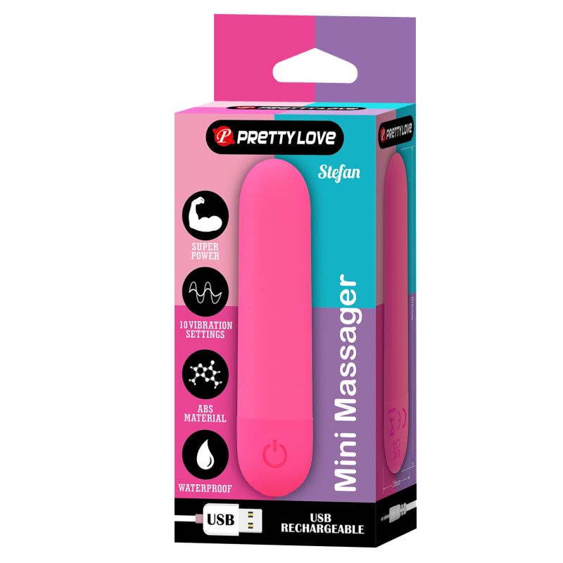 Stefan Mini Massager (Neon Pink)