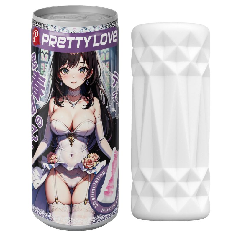 Anime Super Soft Pop-Top Can-Shaped Can Masturbator (Purple)