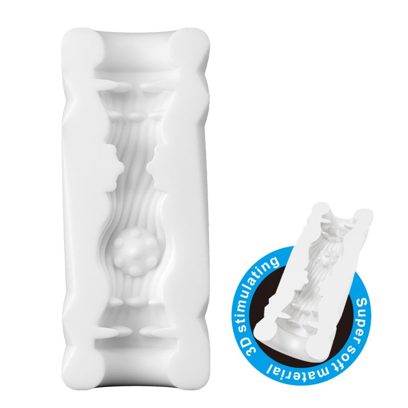 Super Soft Pop-Top Can-Shaped Masturbator (Black / Blue)