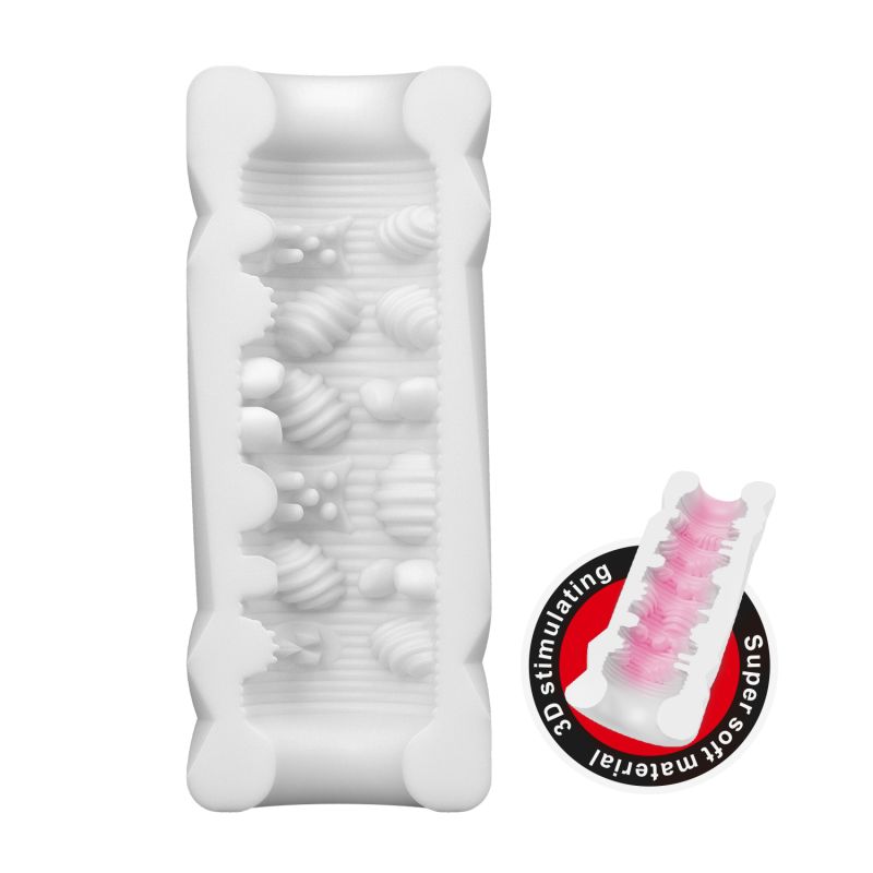 Super Soft Pop-Top Can-Shaped Masturbator (Black / Red)