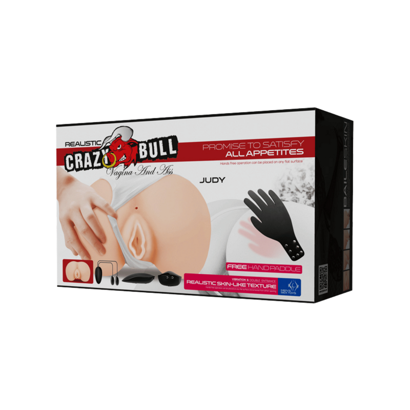 Judy - Vagina And Ass Vibrating - Crazy Bull - Pretty Love (Light Skin Tone)
