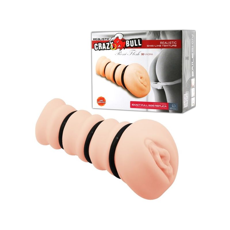 Rossi - Crazy Bull 3D Vagina Masturbator (Light Skin Tone)