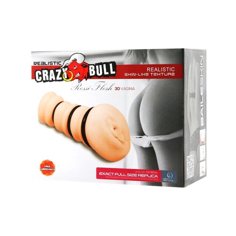 Rossi - Crazy Bull 3D Vagina Masturbator (Light Skin Tone)