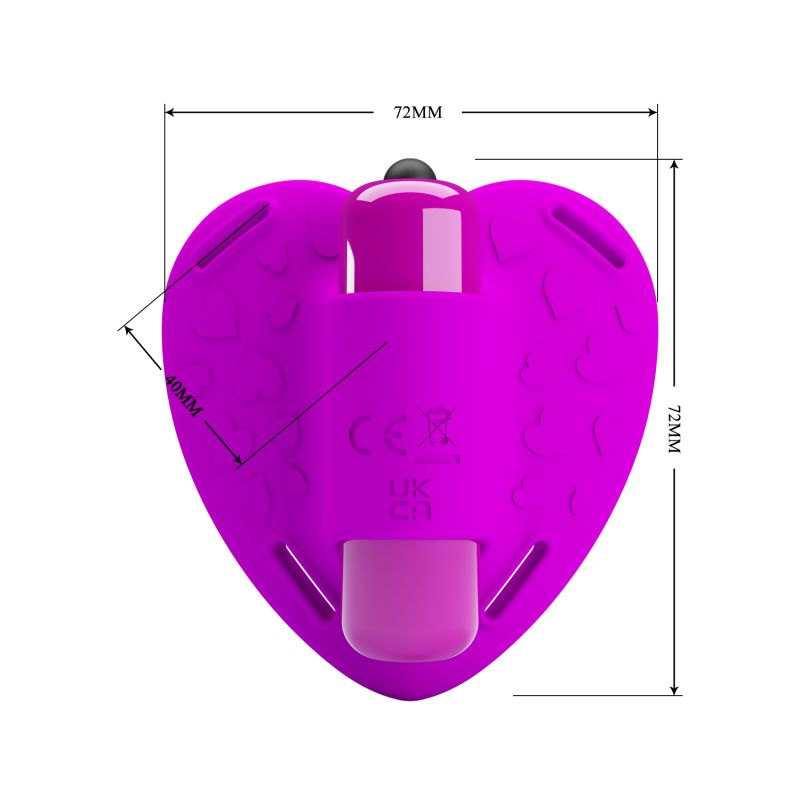 Micro Heart-Beat Strap-On Clitoral Vibrator