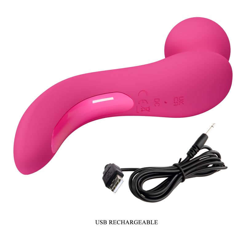 Lois Vibrating Wand Massager (Pink)