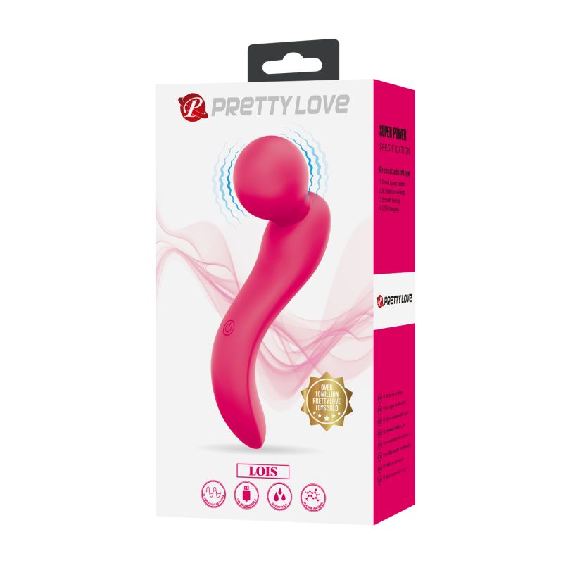 Lois Vibrating Wand Massager (Pink)