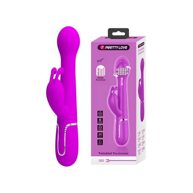 Dejon - 3in1 Multi-function Rabbit Vibrator (Pink)