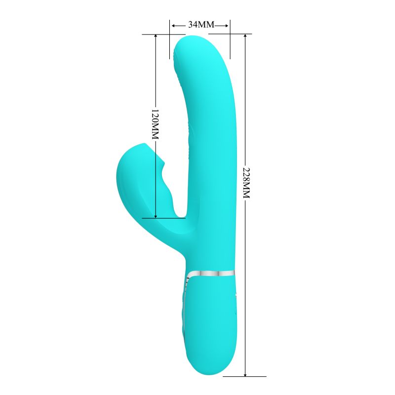 Perdita - 3in1 Multi-function Vibrator (Seafoam)