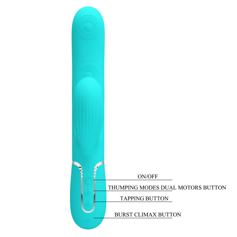 Perdita - 3in1 Multi-function Vibrator (Seafoam)