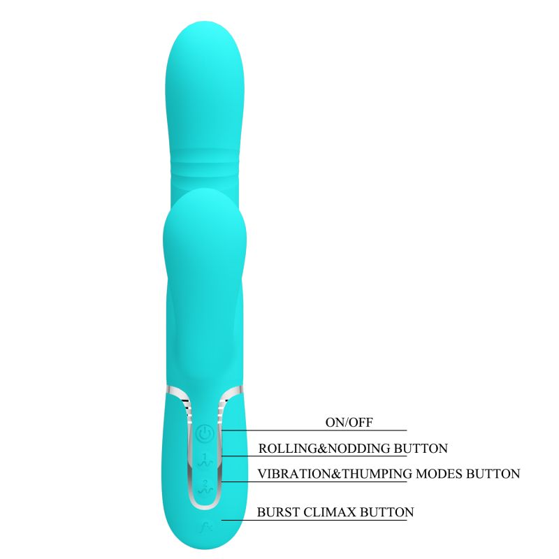 Mariana - 4in1 Multi-function Vibrator (Seafoam)