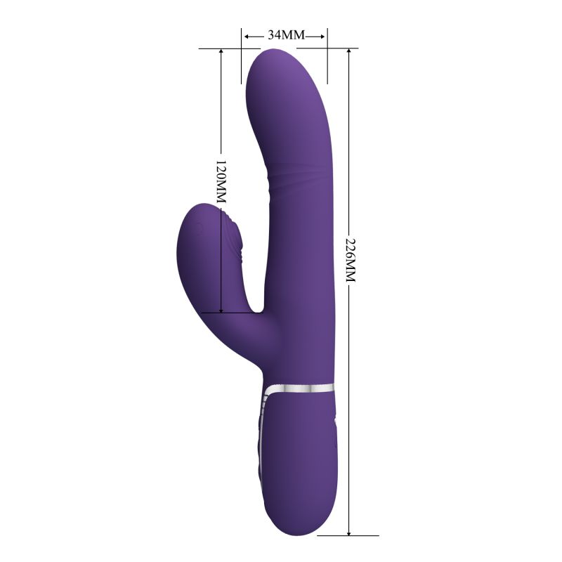 Mariana - 4in1 Multi-function Vibrator (Dark Purple)