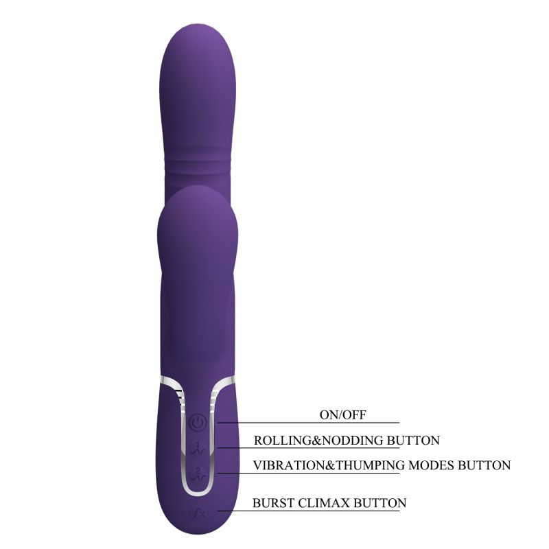 Mariana - 4in1 Multi-function Vibrator (Dark Purple)