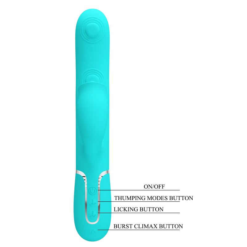 Gigi - 3in1 Multi-function Vibrator (Seafoam)