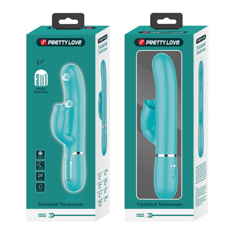 Gigi - 3in1 Multi-function Vibrator (Seafoam)