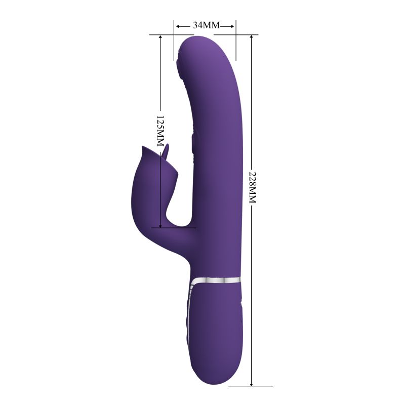 Gigi - 3in1 Multi-function Vibrator (Dark Purple)