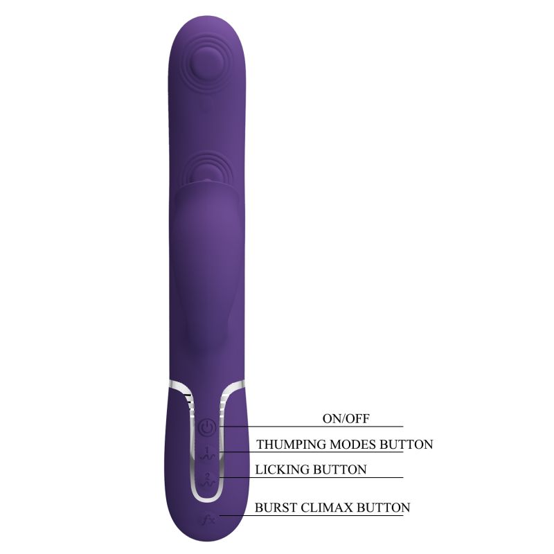 Gigi - 3in1 Multi-function Vibrator (Dark Purple)