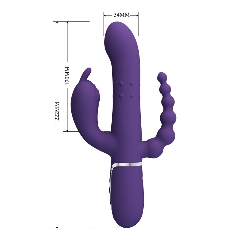 Cammy - 4in1 Multi-function Vibrator (Dark Purple)